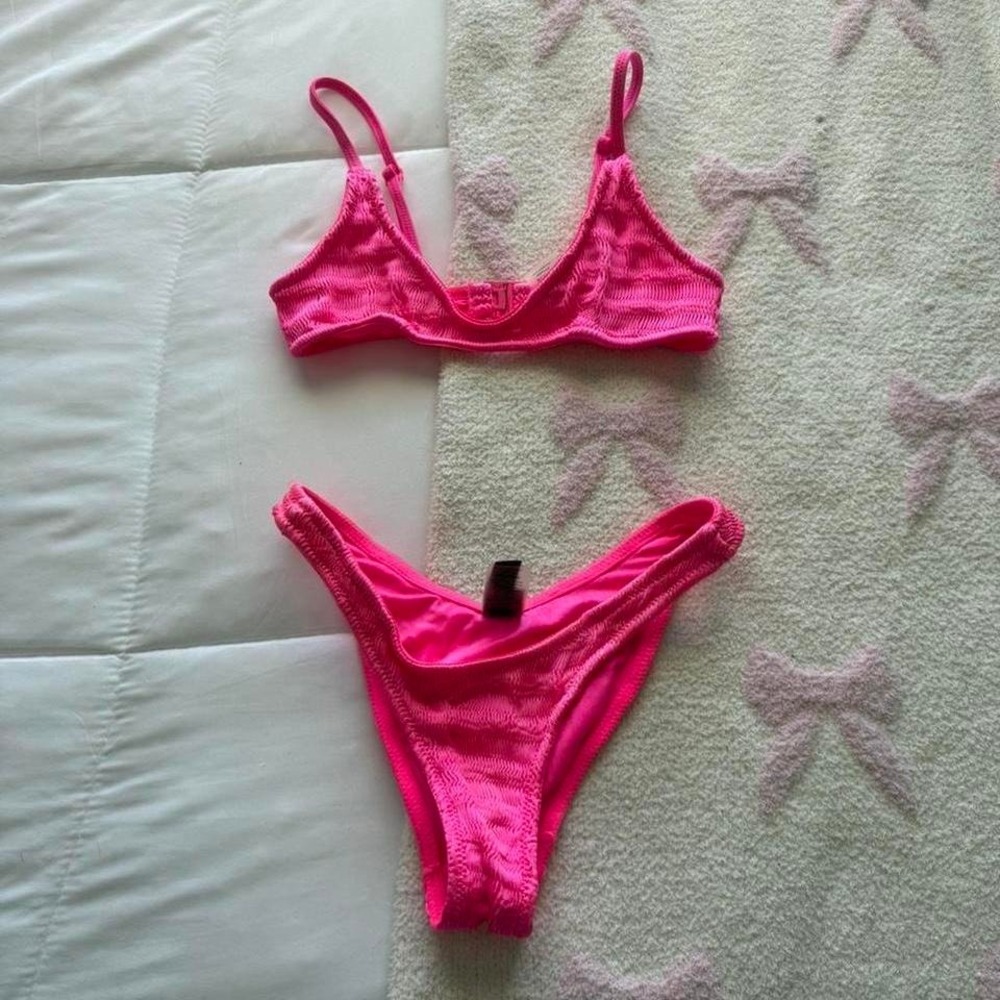 Pink Triangl Bikini Set